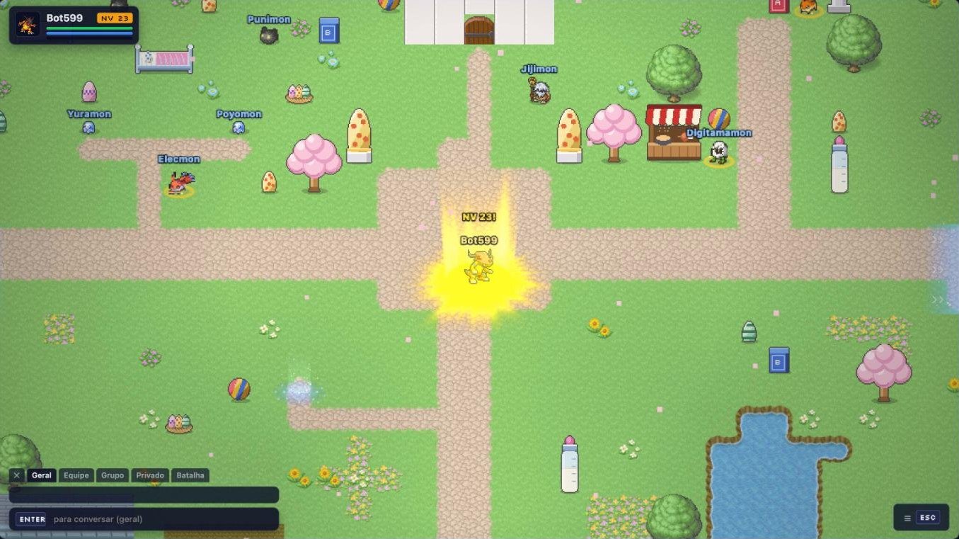 O jogo no celular, deitado